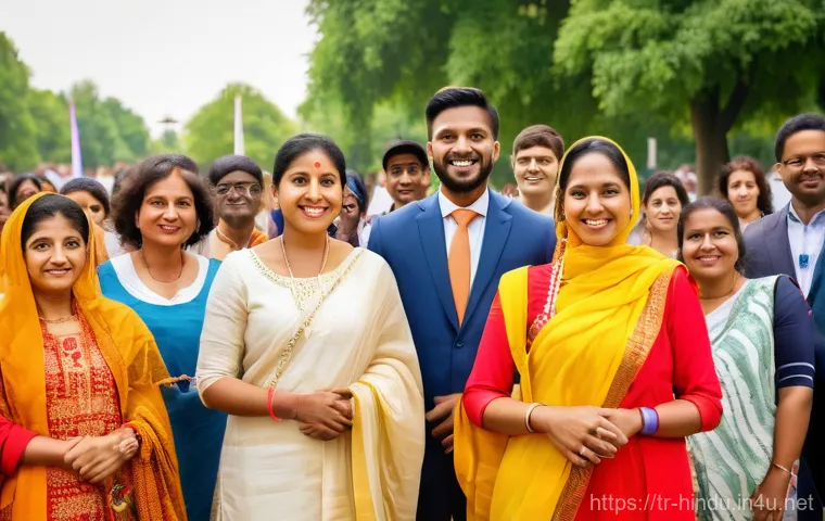 힌두교 카스트 제도 - **Prompt:** A bustling, vibrant street scene in a modern Indian city, showcasing a harmonious blend ... 힌두교 카스트 제도 - **Prompt:** A bustling, vibrant street scene in a modern Indian city, showcasing a harmonious blend ...